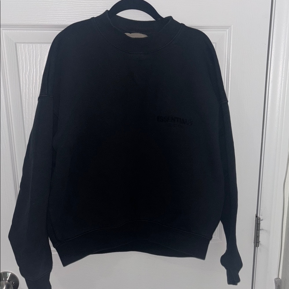 Essentials Black Sweatshirt